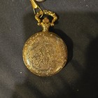 Charles Lloyd Gold Plated Full Hunter Pocket Watch, Manual, Roman Dial, Chain — photo 3