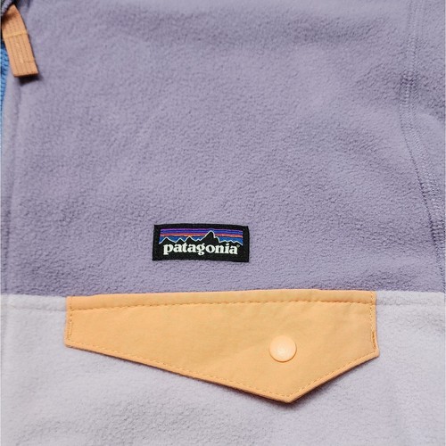 NWT Patagonia Kids Micro D Snap-T Full Zip Fleece Jacket: Foxglove Purple - Picture 5 of 7