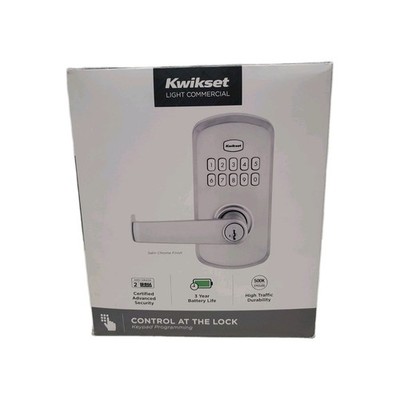 Kwikset SmartCode 955 Commercial Keypad Deadbolt Kingston Handle 99550 Security
