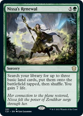 Nissa's Renewal [C21 - 201] LP Rare EN