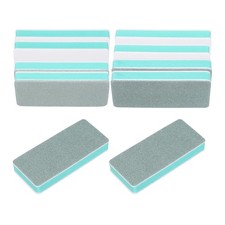 10pcs Nail Buffer 300/600/1000/3000/6000 Grit Nail Sanding Block Set Green/White