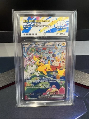 Pikachu ex 149/128 30th Celebration SIR Holo Eng 2026 ACE 10, Perfect Subs
