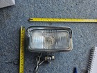 Apex rectangular square motorcycle headlight, custom chopper bobber, chrome