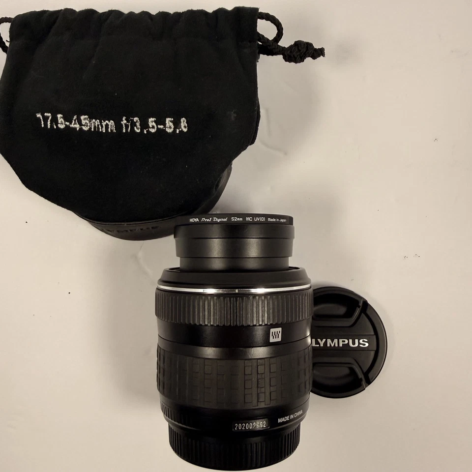 Lente zoom Olympus ZUIKO DIGITAL 17,5-45 mm f/3,5-5,6 4/3 cuatro tercios con filtro de 52 mm Foto 3 de 4