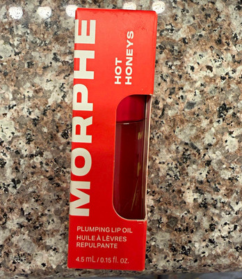 Morphe Hot Honeys Queen Bee Plumping Lip Oil Honey, Hydrating Gloss 0.15oz