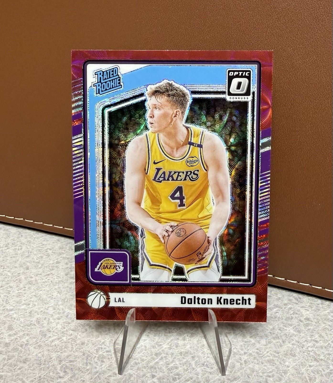 Dalton Knecht 2024-25 Donruss Optic - Rated Rookie Red International RC #256