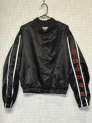 Dodge Mopar Bomber Jacket Black Red White Official Collection Size XL Vintage
