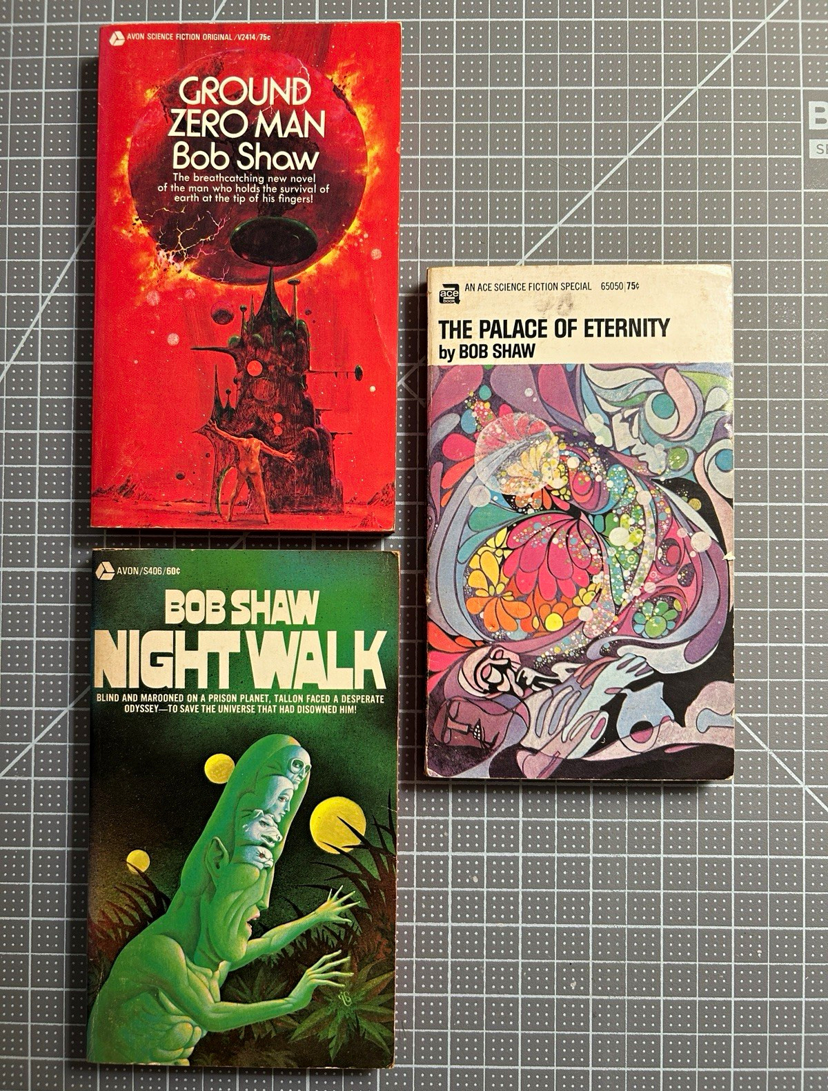 (Read) Bob Shaw 3x SF PB Lot: Ground Zero Man, Night Walk, Palace of Eternity