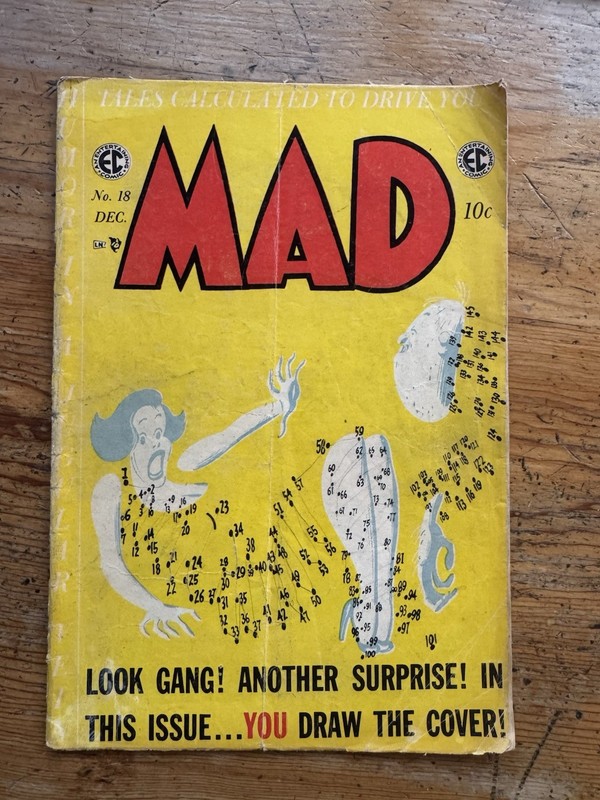 Vintage Mad #18 From 1954, “Draw The Cover”