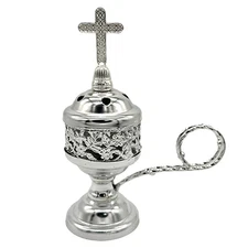 Metal Incense Burner Incense Cone Holder With Cross