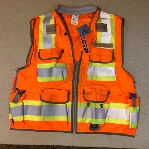 Seco Products Surveyor’s Vest Orange Yellow Size XL - product listing photo