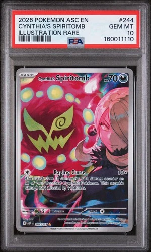 Cynthia's Spiritomb 244 Illustration Rare Ascended Heroes Pokemon PSA 10