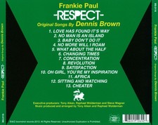 FRANKIE PAUL - RESPECT: ORIGINAL SONGS BY DENNIS BROWN * NEW CD