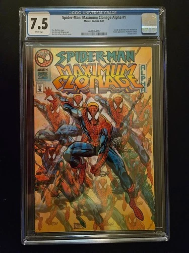 Marvel Spider-Man : Maximum Clonage Alpha # 1 August 1995 CGC Grade Of 7.5 Comic