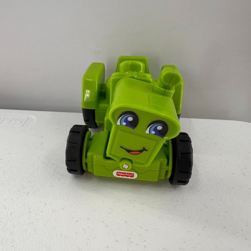 Little People Construction & Firefighter Toy Vehicle Set 5 Piece Bundle Tractor - Picture 10 of 13