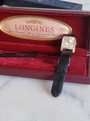 Longines Vintage 14K  585 Weißgold   mit Diamantbesatz 22 mm Handaufzug 1960