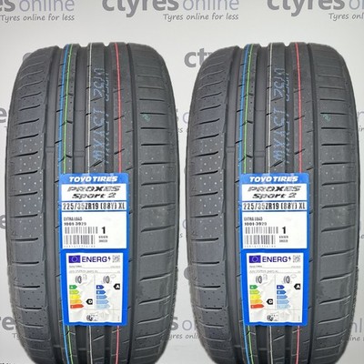 2 X New 225 35 19 TOYO PROXES SPORT 2 88Y XL 225/35ZR19 2253519 *A