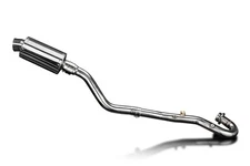 Delkevic Full Exhaust with 9 Inch Oval Stainless Steel Muffler for KLR650