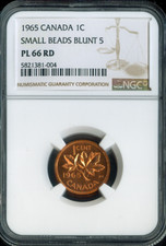1965 Canada Small Cent Proof 1C NGC PL66 RD - Quality