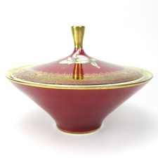 Heinrich Winterling Porzellan Dose WEIßE ROSE Deckeldose Bonboniere 50er Jahre