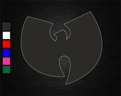 WU TANG CLAN LOGO RAP MUSIC VINYL DECAL STICKER CAR/VAN/DOOR/WALL
