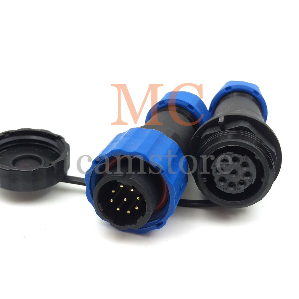 SD16 9-Pin Waterproof Connector IP67 - 16mm Automotive Power Plug & Socket