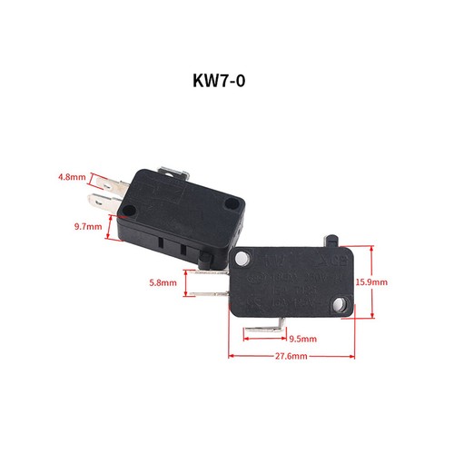 KW7 Micro Limit Switch Microswitch Snap Lever Action Micro Limit Switches - Picture 12 of 20