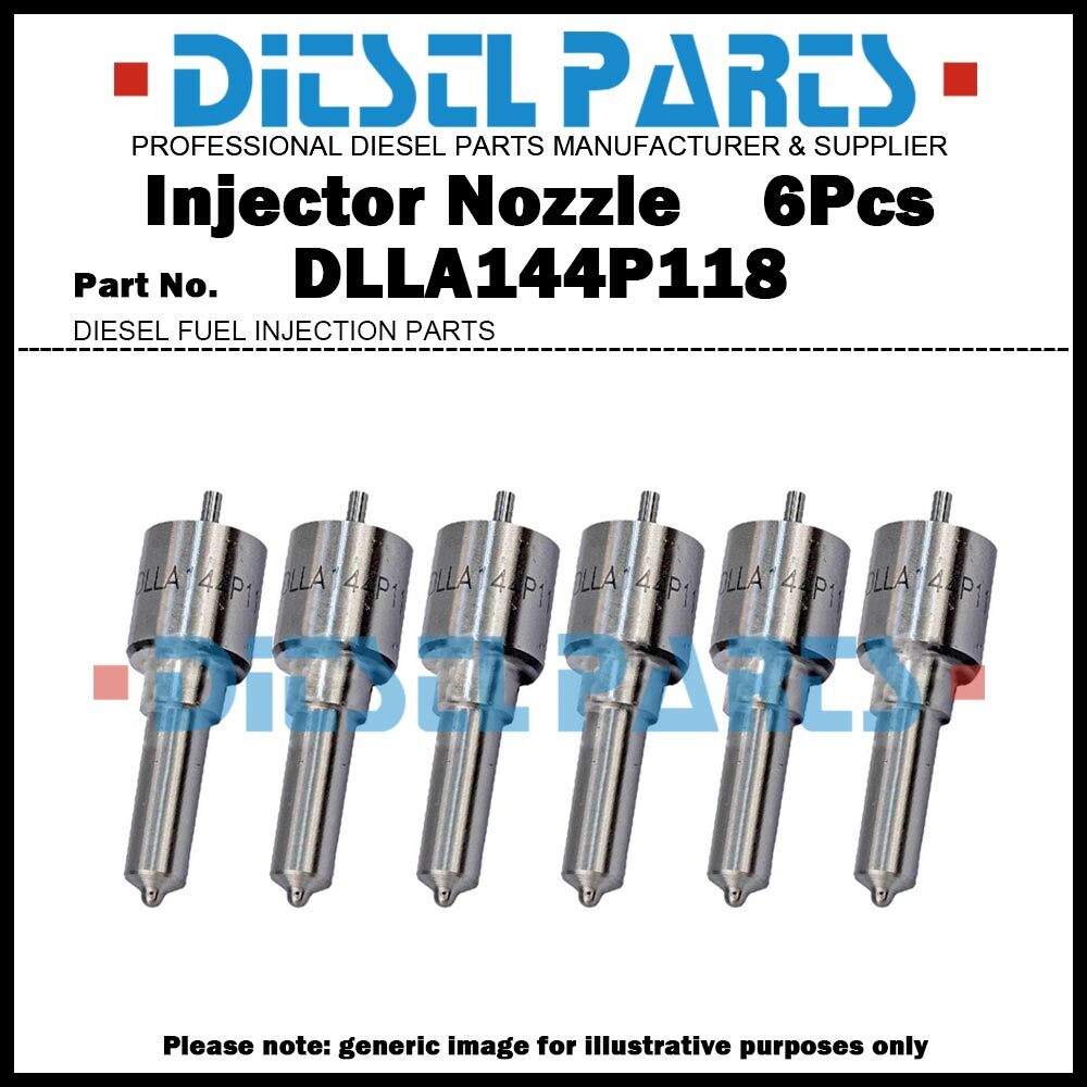 6x Fuel Injector Nozzle DLLA144P118 0433171107 for VOLVO Penta
