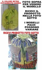 BORSA ETNICA ZAINO LANACOTTA NEPAL 45x32 cm BAG TESSUTO NEPALESE ORIGINALE