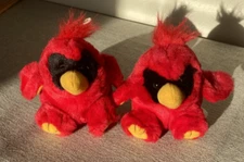 Lot of 2 Purr-Fection MJC Critter Collection Red Robin Bandit 4"