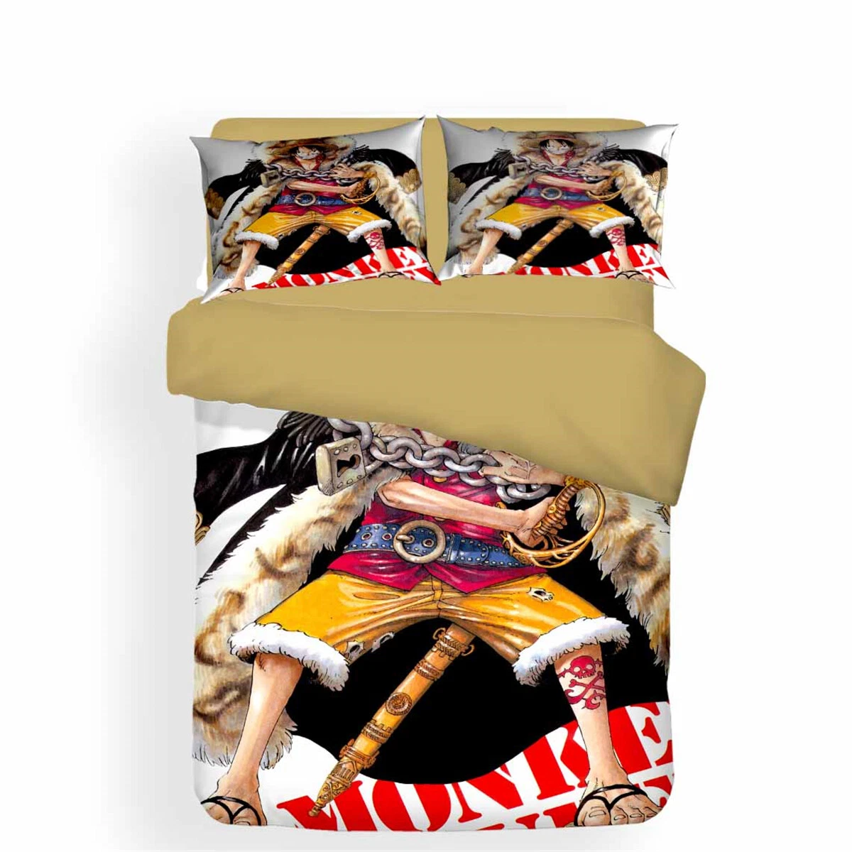 One Piece Luffy Bedding Set, Gift for Friends