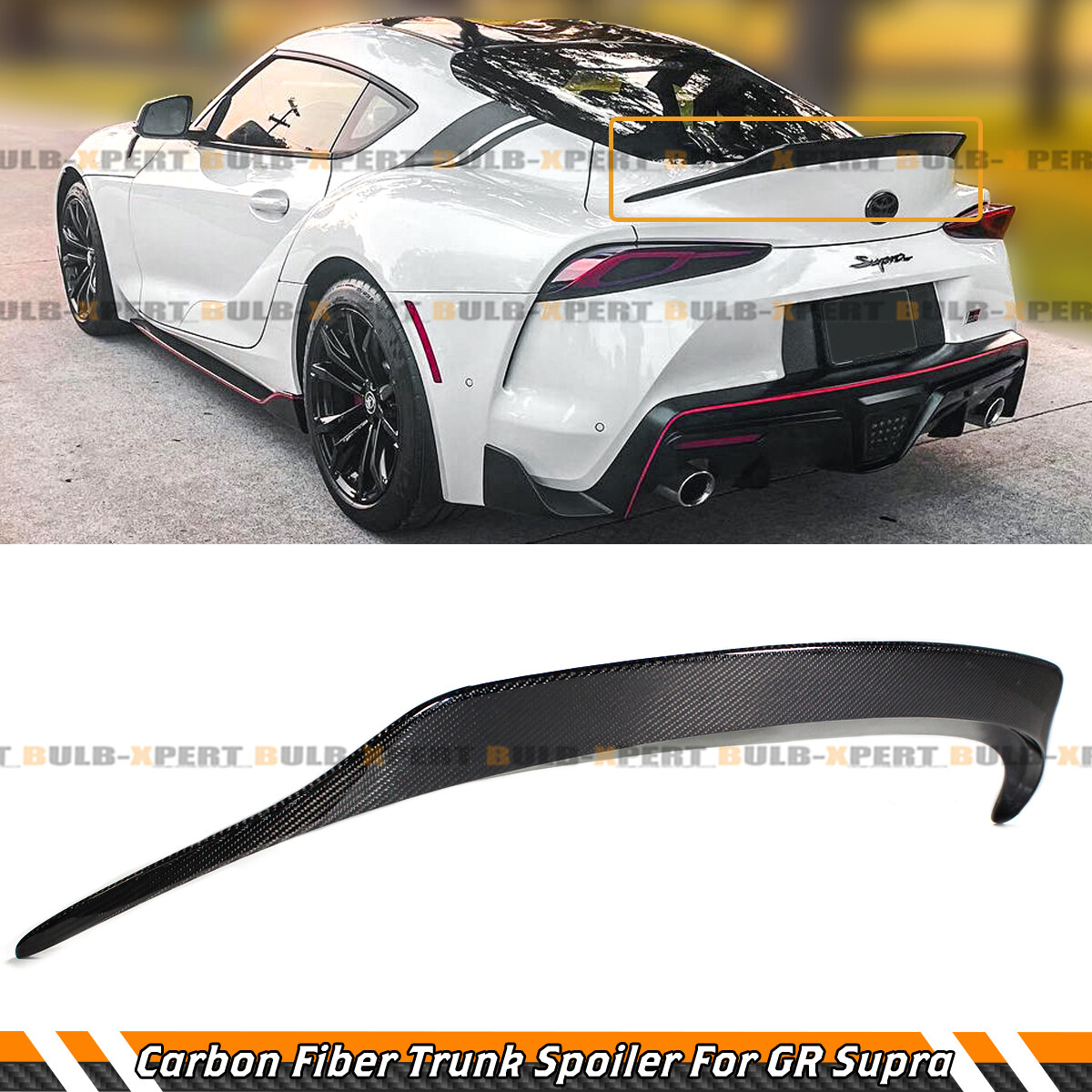 FOR 2020-26 TOYOTA SUPRA GR A91 EDITION CARBON FIBER DUCKBILL