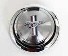 NEW! 1967 - 1968 Ford Mustang Deluxe Gas Cap Pop Open Pony Emblem Chrome