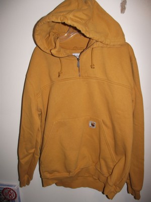 Download Men's Carhartt Heavyweight Gold 1/4 Zip Hooded Zip-Mock ...