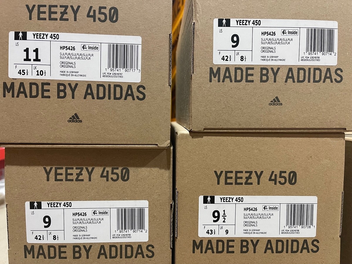 Adidas Yeezy 450 Sulfur Mens HP5426 100% AUTHENTIC | eBay