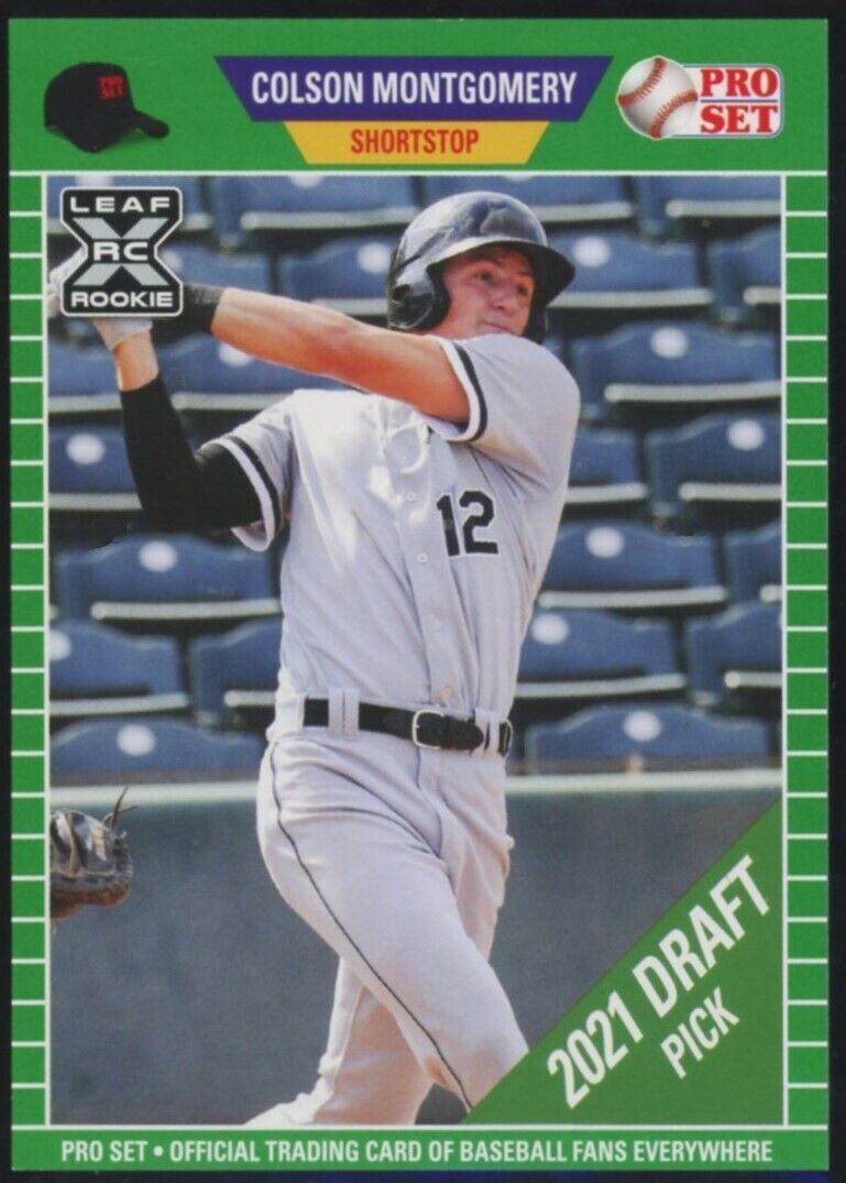 2021 Leaf Pro Set Colson Montgomery Rookie Green Chicago White Sox RC #PS25