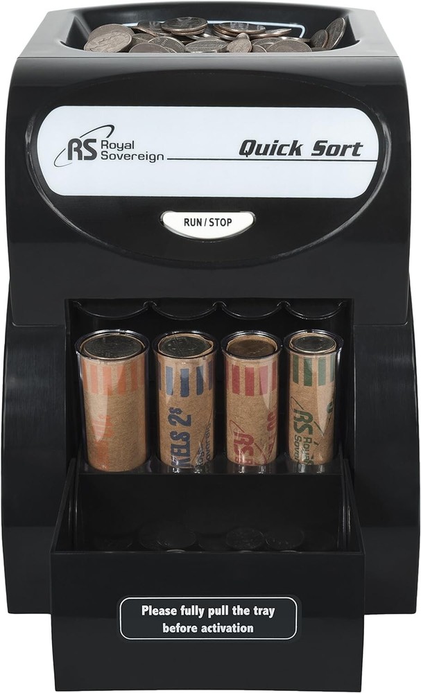 Royal Sovereign Quick Sort Counter Top Coin Sorting Machine QS-1AC Anti Jam $89