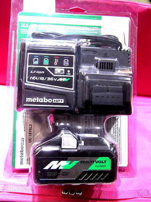 Metabo HPT UC18YSL3B1 14.4 18V Rapid Charger w/Multi Volt 4.0 Li Ion Battery NEW
