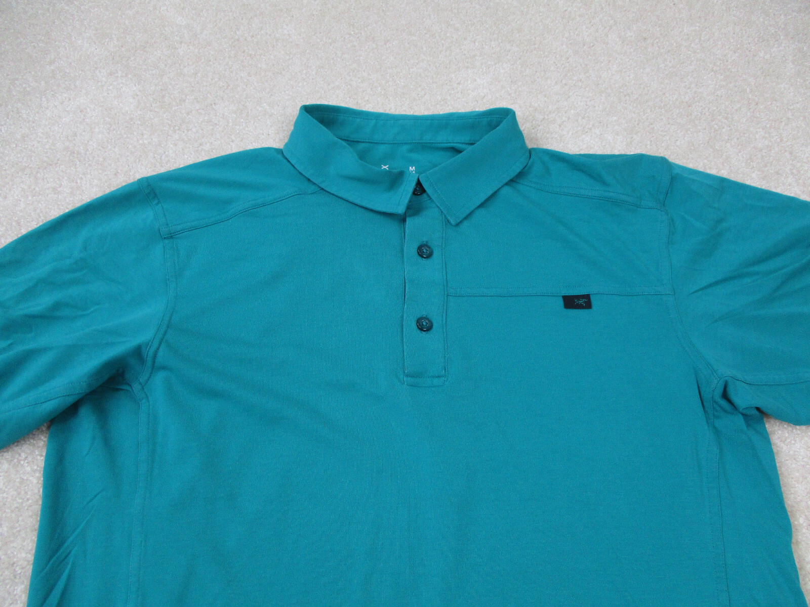 ARC'TERYX Polo Arcteryx uomo blu medio manica corta outdoor escursionismo casual adulto