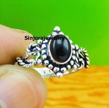 Black Onyx Gemstone 925 sterling silver handmade Gift ring US size 5 to 10