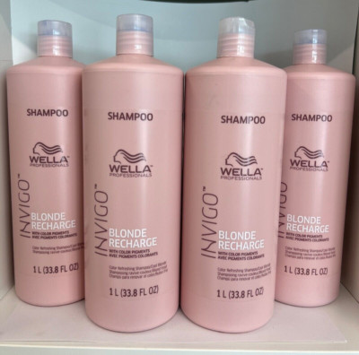 Wella INVIGO Recharge Color Refreshing Shampoo for Cool Blondes Bundle Deal+Gift
