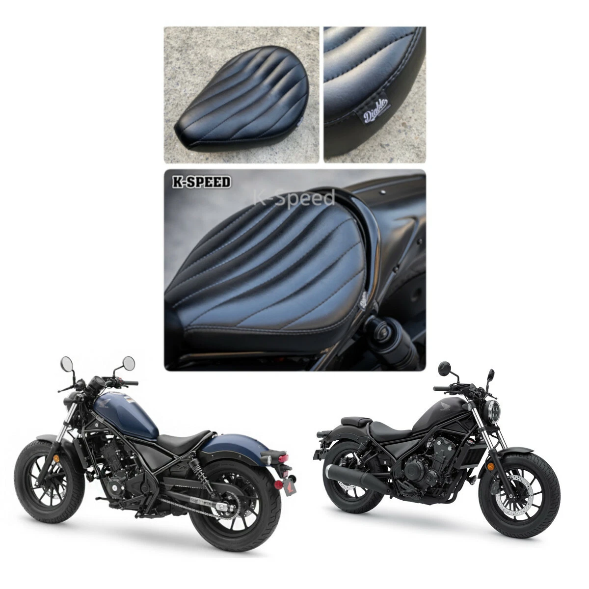 Honda rebel 500 2 seater deals