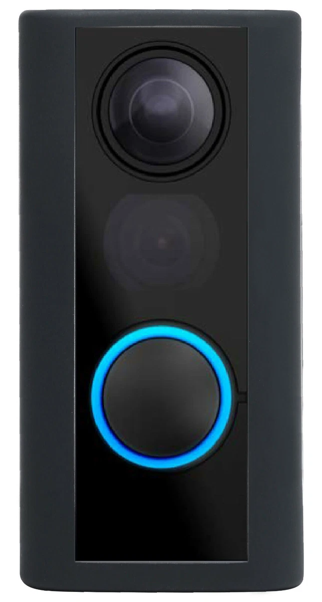 Silicone Skin Case Cover for Ring Door View Peephole Cam Black