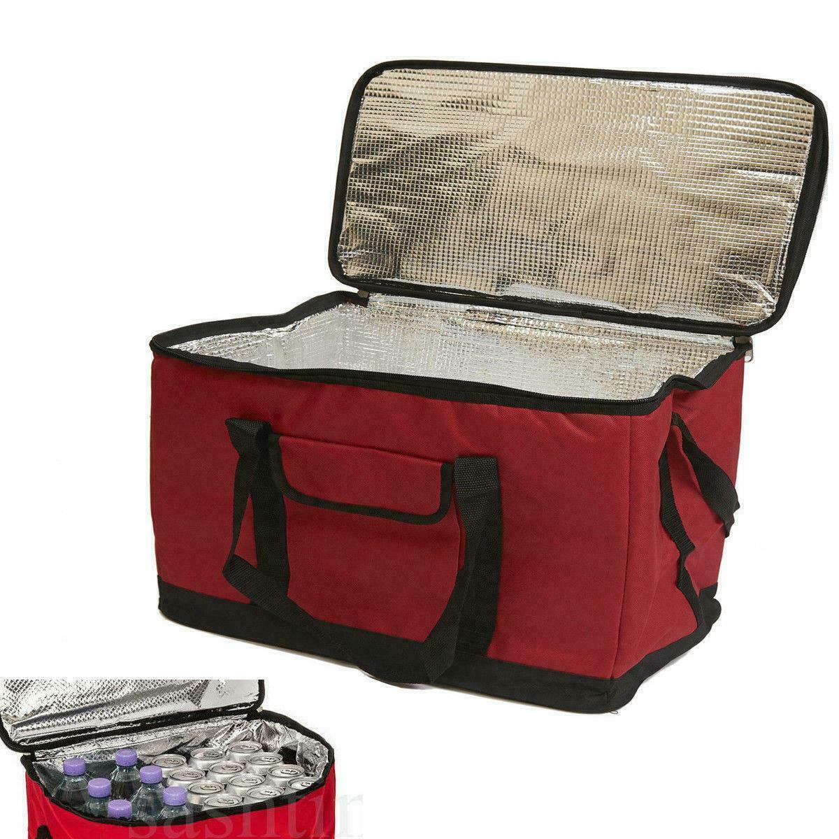 Cool Bag X Large 30 Litre 60 Can Insulated Cooler Collapsible Picnic Camping Red