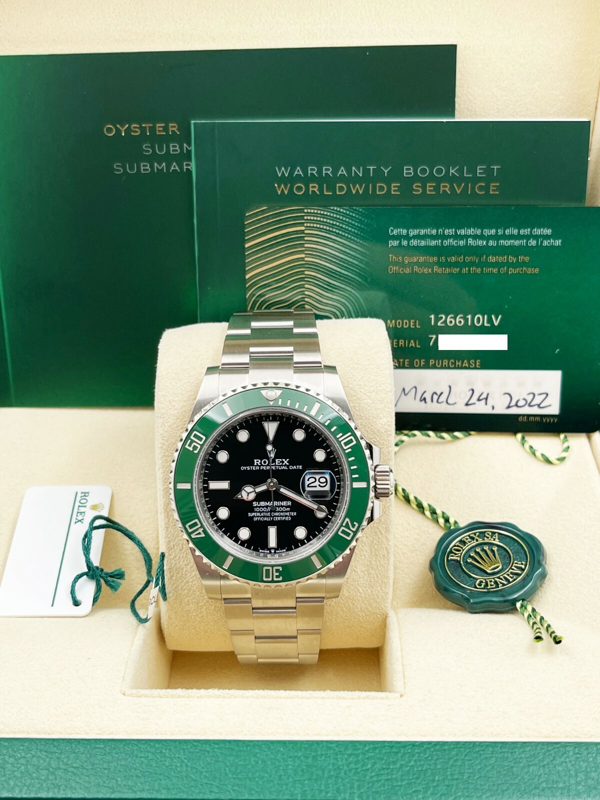 Brand New Rolex 126610LV Submariner 