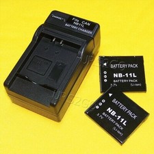 Long Endurance 2x 680mAh Battery Travel AC Charger for Canon PowerShot IXUS 145