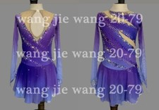 Ice Figure Skating Dress Figure Skating Dress For Competition purple dyeing