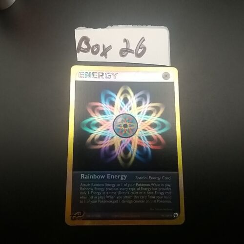 Rainbow Energy 95/109 - REVERSE HOLO RARE - Ruby & Sapphire Pokemon Card - LP/P - Picture 1 of 10