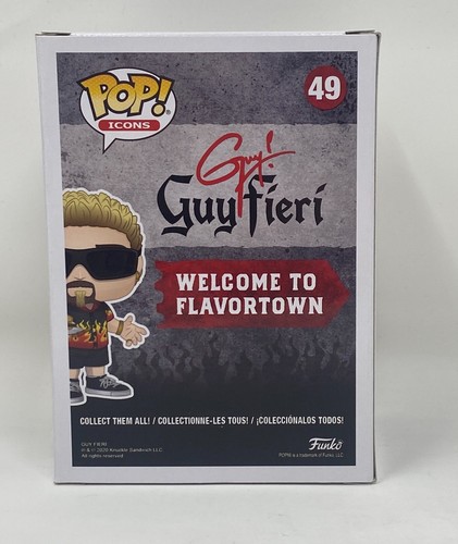 Guy Fieri Signed Autographed Funko Pop Figure #49 Flavortown Chef Beckett COA - 第 5/8 張圖片