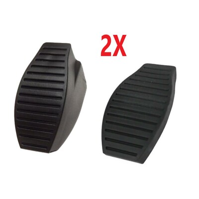 2X PEDAL KUPPLUNGSPEDAL BREMSPEDAL BELAG KAPPEN GUMMI ABDECKUNG OPEL CORSA D